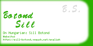 botond sill business card